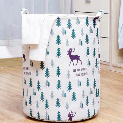 China Hot-selling eco-friendly polyester-cotton laundry bag eco-friendly durable laundry basket bag for shop clothing storage for sale