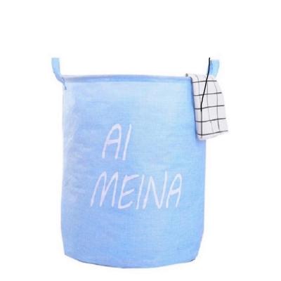 China Eco-Friendly Durable Chinese Supply Basket Laundry Oxfordnon Laundry Bag Collapsible Moisture Proof Bag For Save Space for sale