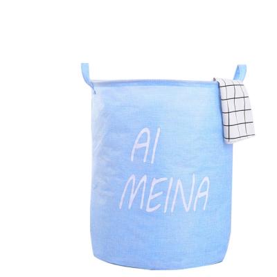 China 2021 Durable Eco-friendly Laundry Basket Bag New Polyester Cotton Cotton Laundry Bag For Shop Quilts for sale