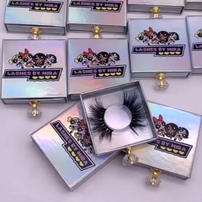 China Wholesale full natural minklashes 3d long strip lashes extension brand mink eyelashes and packaging seller for sale