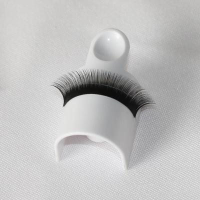 China Glitter & Wholesale pbt Korea Professional Ellipse Tip Shimmery Flat Split Eyelash Extension Super Soft Extensions Lash Trays Private Label for sale