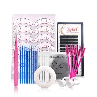 China mikiwi wholesale private label customized oem odm own brand professional eyelash extension kit bag eyelash extension kit for sale