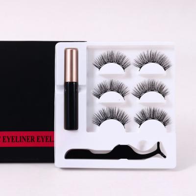 China Long Natural Waterproof Liquid Magnetic 3D Eyeliner Magnetic Lashes And Magnetic Eyelashes for sale