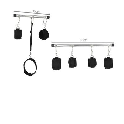 China SM Game Toys USA Warehouse Handcuffs Stainless Steel Spreader Bar Fetish Sex Restraints Bondage Set Hand Slaps Adult Sex Toys For Couples for sale