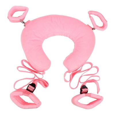 China Bondage USA Warehouse SM Bondage Handcuffs Flirting Sex Kit Bondage Gear For Couple Bdsm Adjustable Strap Bondage Pillow Flirting Game for sale