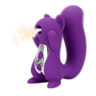 China Skin Friendly Silicone Squirrel 10 Vibrator Stimulation Handheld Wireless Sucking Vagina Sucking Clit Nipple Sex Toys For Women for sale