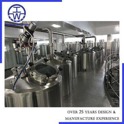 China 1.7m3/H Industrial Beer Brewing Equipment CIP Rotation Ball Easy Operation for sale