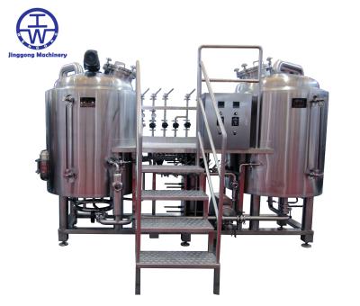 China 1000L / 10bbl Craft Beer Brewing Equipment Restaurant Pub Brewhouse Customized Dimension for sale