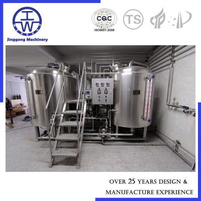 China Semi - auto equipamento industrial 500L 1000L 1500L 304 da fabricação de cerveja de cerveja de aço inoxidável à venda