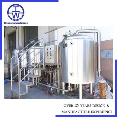 China Mashing Tank Craft Beer Equipment , Craft Beer Brewing Kit CIP Rotation Ball for sale