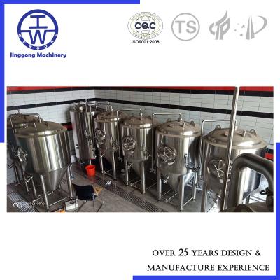 Cina Fermentatore di raffreddamento della fabbrica di birra del tino di fermentazione 500L 1000L della birra del rivestimento del glicol micro in vendita