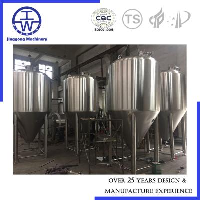 China Van de de gistingstank 2000L-5000L van de bierbrouwerij de roestvrije gister van het de gistingsschip Te koop