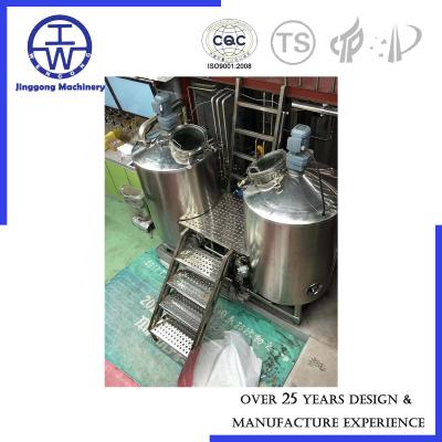 China 3m3 / H Pump Craft Beer Brewing Equipment Steam Heat Optional Wort Oxygenator for sale