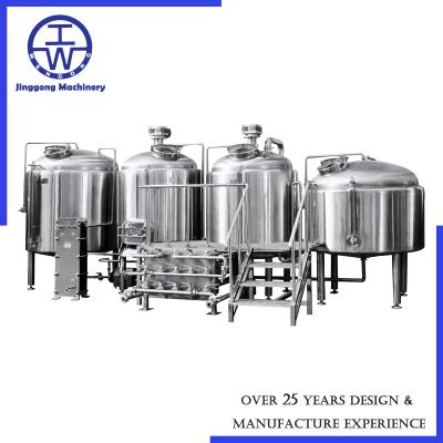 China Beer Brewing 4 Vessel Brewhouse Mash Tun Lauter Tun Brew Kettle Boiler Whirlpool Equipment for sale