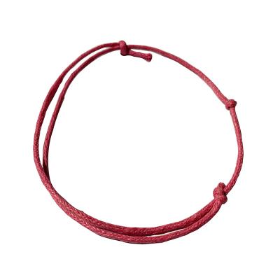 China Classic CLASSIC waxed Lucky String Bracelets Handmade Unisex bracelet kabbalah string with knot for making charm bracelet jewelry DIY for sale