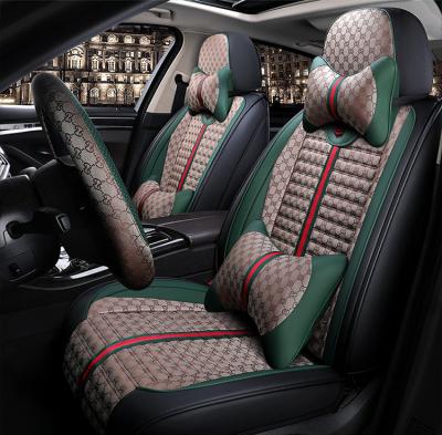 China 2021New Fashion Durable Waterproof Design Luxury Leather Car Seat Covers Fit For Universal Car Seats Cushion for sale