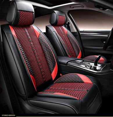 China Costom Accessories Universal Waterproof Luxury Waterproof 9pcs Car Seat Cover Fashion Bag Set Fit OEM Customized PVC Logo Style Time for sale