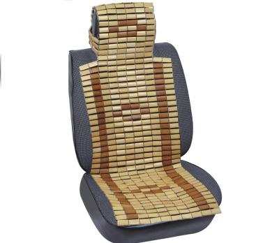 China Brief & Best Selling Single Natural Color Bamboo Summer Car Cushion WF-1329 Cool for sale