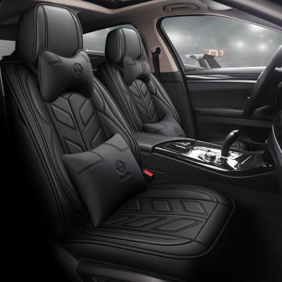 China Comforable Design Car Seat Cover Full Set Luxury PU Leather Car Seat Covers Wholesale Luxury Car Seat Covers for sale