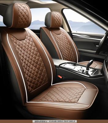 China Comforable Design Car Seat Cover Full Set Luxury PVC Leather Car Seat Covers for sale