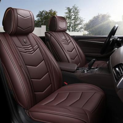 China Comforable FULL SETS WOMAN DRIVER SEAT PVC CUSHION UNIVERSAL SEAT COVERS for sale