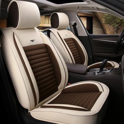 China Full Set Of Four Seasons Fashion Plush Car Seat Cover Set Universal Waterproof Durable Luxury Car Seat Covers Full Set for sale