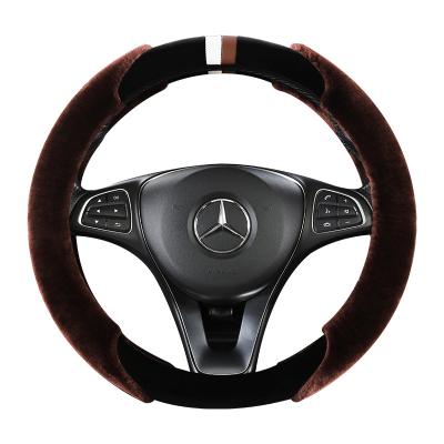 China 2021 Hot Selling Sports Plush Leather Steering Wheel Cover for sale