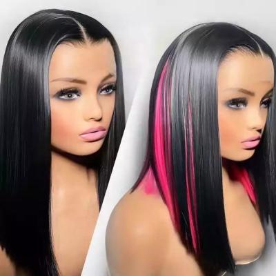 China Silky Straight Wave 12A Human Hair Lace Frontal Wigs For Women,Wholesale 180 Density Brazilian Virgin Hair HD Transparent Lace Front Wig Vendor for sale