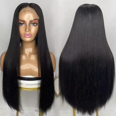 China Straight pre plucked 5*5 brazilian Lace Front Wig hd Lace Front 100% Virgin Human Hair Wigs Transparent Hd Full Lace Human Hair Wig for sale