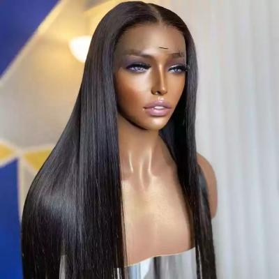 China Silky Straight Wave Free Shipping Transparent Swiss Hd Lace Front Wigs For Women 360 Lace Frontal Wig Vendors 100% Virgin Full Lace Human Hair Wigs for sale