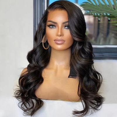 China Body Wave 30 40 Inch Human Hair Wigs Lace Frontal Wigs Raw Indian Virgin Hair Transparent Swiss Lace Front Wigs For Black Women Body for sale