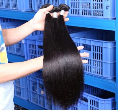 China Wholesale Cheap Straight Hair Extension Vendors, Grade 10A Peruvian Hair Bundles, Double Drawn Hair Weave Bundles for sale