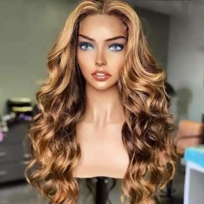 China Regular Wave MODERN STAR Pre Plucked 13x4 To Lace Frontal Wigs Hair Wigs For Body Color Women Full HD Transparent Wave Lace Fronta Wigs for sale