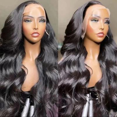 China Body Wave Pre Plucked 30 Inch Hair Lace Front Wig 12A, Natural Transparent Hair Lace Wig, Cheap Brazilian Hair Lace Frontal Wig for sale