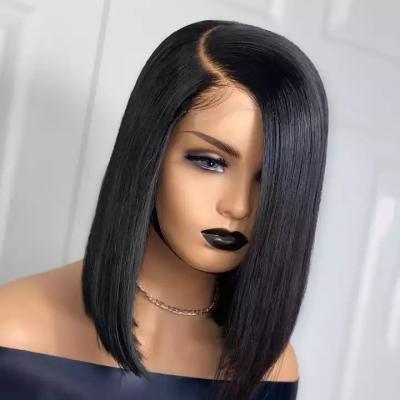 China Cheap Short Bob Human Hair Wigs, 8-16nch Mink Brazilian Lace Bob Wig, 4x4 13x4 Lace Front Closure Water Wave Price Women Bob Wigs For for sale