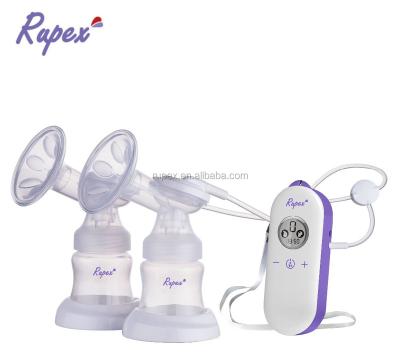 China BPA Free Wholesales Best Price LCD Display Small Size Refillable Double Breast Milk Pump for sale