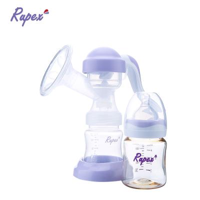 China BPA Free Design New 270 Degree Handle Adjustable Breast Feeding Baby Manual Breast Pump for sale