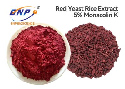 China GMP Fermented Red Yeast Rice 5% Monacolin-K Monascus Purpureus Went for sale