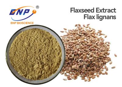 China O extrato amarelo da planta de Brown pulveriza o extrato do Flaxseed de Lignans 10% do linho à venda