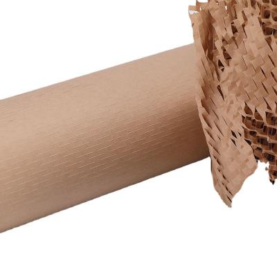 China Biodegradable Recyclable Customized Fill Cushioning Paper Honeycomb Kraft Paper Netting for sale