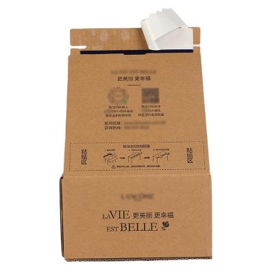 China Recycled Materials Custom Full Colors Biodegradable Printing Corrugated Cardboard Box Easy Shipping Teardrop for sale