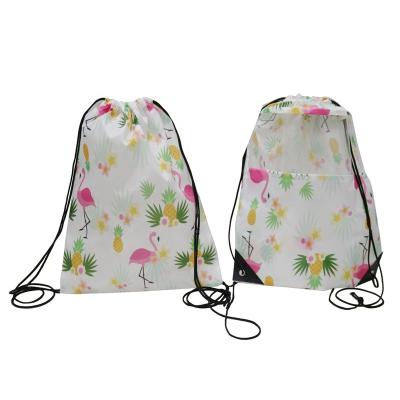 China Eco-friendly Sublimation Drawstring Bag String Gym Bag Gym Bulk Sports Backpack Oxford Sublimation Drawstring Bag For Sale for sale