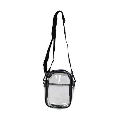 China Eco-Friendly Clear Cross - Shoulder Handbags Clear Messenger Shoulder Bag Cheap Price PVC Zipper Closure Adjustable Strap Transparent Sporty Cross Body Bag Mini - Body Bag for sale