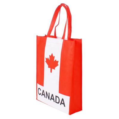 China Eco-Friendly Non Woven Tote Grocery Shopping Bag For Custom Wholesale Woven Logo Canada Waterproof Reusable Non Woven Bag Cheap Prices for sale