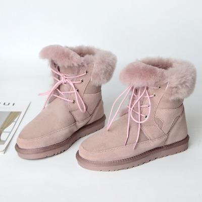 China Hot Selling Anti-slippery 100% Sheepskin Fur Boots With Low Price for sale