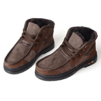 China Wholesale Affordable Men's Shoes Warm Breathable Snow Boots Men's Wool Boots Anti-slippery Equip Non-slip Skiing In Winter Retail for sale