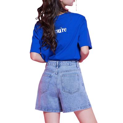 China Wholesale OEM Breathable Denim Denim Shorts Women Ripped Jeans With Great Price for sale