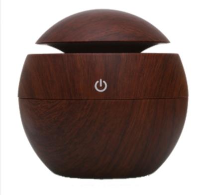 China Aromatherapy Wood Round Air Humidifier Air Purifier Machine Wood Grain Mushroom Cool Mist Humidifier for sale