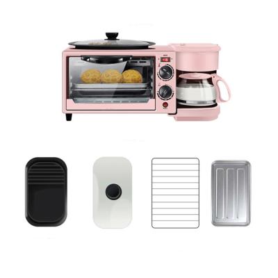 China Multifunctional hotel coffee machine 3-in-1 toaster oven 1 breakfast maker machine for sale