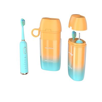 China Multifunctional Radio 360 Sonic Silm Ultrasonic Dental Washing and Whitening UV Sterilization and Automatic Electric Toothbrush Fan with Case and UV Cup for sale